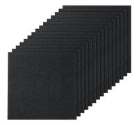 VEVOR 24” x 24” Peel and Stick Carpet Tile Self Adhesive 15pcs Carbon Black