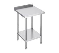 VEVOR 24 x 24 x 36 Inch Stainless Steel Work Table, Commercial Food Prep Worktable Heavy Duty Prep Worktable, Metal Work Table with Adjustable Height for Restaurant, Home and Hotel