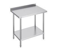 VEVOR 24 x 36 x 36 Inch Stainless Steel Work Table, Commercial Food Prep Worktable Heavy Duty Prep Worktable, Metal Work Table with Adjustable Height for Restaurant, Home and Hotel