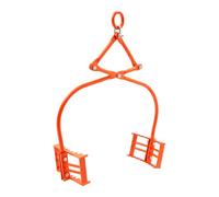 VEVOR 24in Stone Lifting Tongs 2 Claw Steel Rock Tongs Swivel Log Grapple