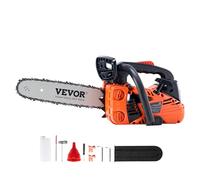 VEVOR 25.4 CC 2-Cycle Top Handle Gas Powered Chainsaw 12 Inch Petrol Handheld Cordless Chain Saw for Tree Wood Cutting