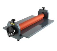 VEVOR 25.6"x1" Manual Cold Roll Laminator Machine Sheets Document Plasticizer Fits Poster Painting Photo Book Cover A3 A4 Paper
