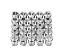 VEVOR 25 pcs ER32 Collet Set, 1/16''-13/16'', ER32 Spring Collet Chuck Set, 0.0006"/15 μm TIR Lathe Chuck Tool with 25 Labeled Storage Boxes, for CNC Engraving Machine Milling Lathe Tool Drill Press