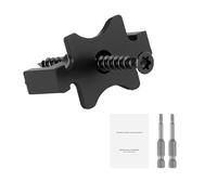 VEVOR 250PCS Hidden Deck Fasteners for Composite Decking Board, Universal Composite T Clips & Plastic Hidden Fasteners with Metal Screws,Polypropylene PP Clips Works with 6.5 mm Gaps, Black