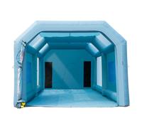 VEVOR 28x16x11ft Inflatable High Powerful 750W950W Blowers Spray Booth Paint Air Filter System for Car Parking Tent Workstation