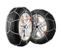 VEVOR 2PC Snow Chains, Manganese Alloy Steel Traction Tire Chains for Car/Pickup/SUV/Truck, Suitable for 245/60-15, 245/55-16, 255/50-16, 235/55-17, 245/50-17, 275/40-17, 225/65-17, 235/55-18, Silver