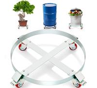 VEVOR 2PCS 55 Gallon Heavy Duty Drum Dolly, 1000 lbs Load Capacity, Barrel Dolly Cart Drum Caddy, Non Tipping Hand Truck Capacity Dollies with Steel Frame 4 Swivel Casters Wheel, for Drum Handling