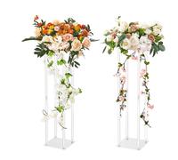 VEVOR 2PCS 80cm Tall Wedding Column Flower Stand Display Rack Acrylic