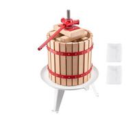 Vevor 3.2Gal/12L Wine Press, Solid Wood Basket, 8 Blocks, Manual Juice Maker For Cider/apple/grape/honey, Kitchen/home