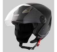 VEVOR Motorcycle Helmet, 3/4-Face, Smart Street ABS & High Density with Bluetooth Slot & Interchangeable Lens, ECE Approved Comfortable Motocross Helmet, Fit for Youth & Adults,M（57-58cm)