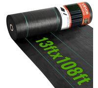 Vevor 13X108 Ft Premium Heavy Duty Weed Barrier Landscape Fabric, 5Oz Woven Geotextile Fabric Under Gravel, Garden Cloth
