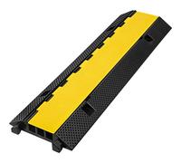 VEVOR 3 Channel Rubber Cable Protector Ramp 1.2 x 1.2 Inch Channel Heavy Duty Cable Wire Cord Cover Ramp Speed Bump Driveway Hose Cable Ramp Protector