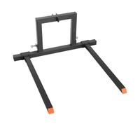 VEVOR 3 Point Hitch Pallet Forks, 680 kg Clamp on Pallet Forks | 128cm Total Length Heavy-Duty Tractor Fork 73.5-117cm Adjustable Fork Width, Quick Hitch Attachments Category 1 Tractors