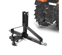 VEVOR 3 Point Trailer Hitch with 2 in Receiver, 3pt Quick Hitch Attachment, Heavy Duty Tractor Tow Drawbar Adapter, Compatible with Kubota, Mahindra, Ford, Yanmar, John Deere, Massey Ferguson