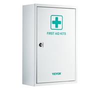 VEVOR 3-Shelf First Aid Cabinet, 1000 Pieces, Large Capacity First Aid Kit, Wall Mounted Medicine Cabinet, OSHA & ANSI 2015 (Class A), Industrial Emergency Metal Med Box, for Business and Worksite