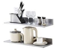 VEVOR 30" x 8.6" Stainless Steel Wall Mounted Shelf Kitchen Shelving 2 Pack