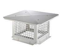 VEVOR 304 Stainless Steel Fireplace Chimney, Easily Toppled & Practical Accessories & Easy Installation, Fits Mesh Covers Outside Clay Flue Shingles, Silver