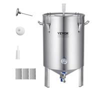 VEVOR 16 Gal Stainless Steel Home Brew Kettle Set Beer Brew Bucket Fermentor