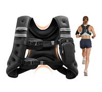 VEVOR Weighted Vest, 30 lbs Weight Vest with Reflective Stripe, Adjustable Buckle Body Weight Vest for Men Women, Workout Equipment for Strength Training, Running, Jogging, Fitness, and Weight Loss