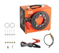 VEVOR 30MPa Portable PCP Air Compressor with Built-in Converter Auto Shut Off DC 12V/AC 230V Oilless Paintball Tank Pump for Air Gun, Diving Tank