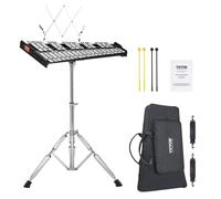 VEVOR 32 Note Glockenspiel Xylophone Bell Kit Professional Percussion Instrument Set with Mallets Drum Sticks Music Stand Adjustable Stand and Car