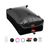 VEVOR 330L/87.17 Gallon Water Storage Bladder, RV Water Tank, 1000D PVC Collapsible Water Storage Containers, Large Capacity Soft Water Bag, Portable Water Bladder, Fire Prevention, Camping, Emergency