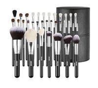 VEVOR 34-Piece Makeup Brush Set, Professional Brushes Kit for Foundation Blending Eyeshadow Concealer Blush - with Soft Bristles, Ergonomic Wood Handle, Travel-Friendly Case Included