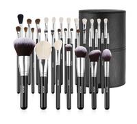 VEVOR 34-Piece Makeup Brush Set, Professional Brushes Kit for Foundation Blending Eyeshadow Concealer Blush - with Soft Bristles, Ergonomic Wood Handle, Travel-Friendly Case Included