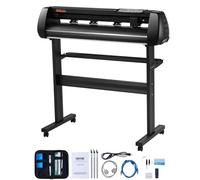 VEVOR 34inches Vinyl Cutter Machine, Bluetooth Cutting Plotter Machine, 400in/10m Accuracy Steel Roller Shaft Adjustable Speed Force, SignMaster Tool Kit for Sign Making Windows & Mobile