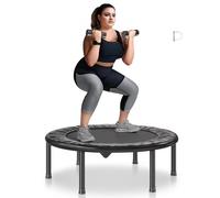 VEVOR 36" Foldable Mini Fitness Trampoline Adults Indoor Exercise Rebounder