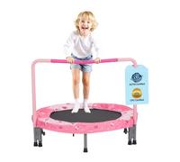 VEVOR 36" Kids Trampoline, 3FT Indoor Outdoor Trampoline, Foldable Mini Trampoline with Handle, Rebounder Trampoline for Toddlers, Birthday Gift for 3