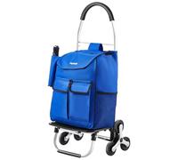 VEVOR Stair Climbing Cart Foldable Shopping Cart 36L with 6 Wheels Storage Bag