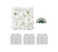 VEVOR 3D Flower Wall Panel Artificial Floral Wall Background Mesh Backing Mat Seamless Design&Easy Installation for Wedding Valentines Day Home Baby