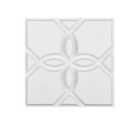 VEVOR 3D Wall Panels, 33-Pack 11.81 x 11.81 in PVC Modern Art Minimalist Floral Tiles, 32 Sq.Ft Coverage Accent Wall Panel, Interior Home Decor for Ceiling, Bedroom, Living & Gaming Room, Matte White