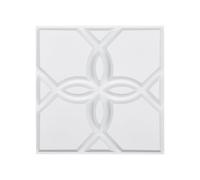 VEVOR 3D Wall Panels, 33-Pack 11.81 x 11.81 in PVC Modern Art Minimalist Floral Tiles, 32 Sq.Ft Coverage Accent Wall Panel, Interior Home Decor for Ceiling, Bedroom, Living & Gaming Room, Matte White