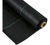 VEVOR 3FTx50FT Premium Weed Barrier Fabric Heavy Duty 5OZ, Woven Weed Control Fabric, High Permeability Good for Flower Bed, Geotextile Fabric for Underlayment, Polyethylene Ground Cover