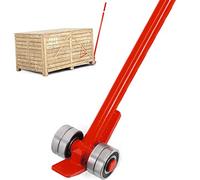 VEVOR 3T Prylever Bar 6600 Lbs Capacity Steel Pry Lever Bar Heavy Duty with Wheels Prylever with 5FT Length Handle