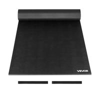 VEVOR 3x1.5m Wrestling Mat, Martial Arts Thick Mat for Home Gym Workouts Exercise, Waterproof PVC Roll-Up Training Mats for Gymnastics, Tatami, Jiu Jitsu BJJ MMA Judo, Boxing, Black