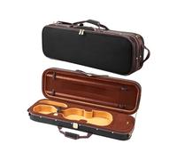 VEVOR 4/4 Full Size Violin Case, Built-in Hygrometer, Lightweight Portable Travel Carrying Bag, with Plush Lining, Shoulder Straps, Anti-Scratch, Professional Oblong Shape, for Violin, Black