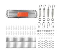 Vevor 4.76 mm Wire Rope Kit, 61 M Length, 304 Stainless Steel Wire Cable, 7.1 Kn Breaking Strength, Steel Cable