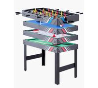 VEVOR 4-in-1 Combo Game Table Set, 48" Air Hockey Table, Multi Combination Table with Air Hockey, Pool Billiard, Foosball, Ping Pong, Pushers & Pucks, Sports Arcade Table for Family Game Room Office