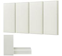 VEVOR 4 PCS Acoustic Panels, 2 inch Thick 23.6 x 11.8 inch Fiberglass Sound Absorbing Panels, Self-adhesive Soundproof Wall Boards, for Studios, Office, Home Theater,Meeting Room, Beige