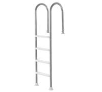 VEVOR Swimming Pool Ladder, 4-Step Double Handrails Stairs with Non-slip Heavy Duty Steps, Stainless Steel Load Capacity 265 lbs, for 54 In Inground Pools with Mounted Deck Board Indoor & Outdoor
