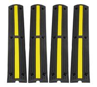 VEVOR 4 x 1-Channel Cable Protector Ramp 3.28ft 18000lbs/axle Capacity