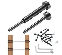 VEVOR 40 Pack Invisible Cable Railing kit, T316 Stainless Steel 3.2mm Invisible Receiver and Swage Stud End for Cable Railing, Swage Tensioner 3.2mm for Wood/Metal Post, Cable Railing Hardware, Black