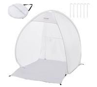 VEVOR 40 x 35 x 40 in Pop-Up Portable Spray Tent with Built-in Floor, Exhaust Window and Storage Bag, Foldable Booth for Furniture, DIY Hobby Tool Painting Station, White