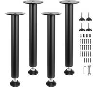 VEVOR 406.4MM Adjustable Desk Legs, Reinforced Steel Office Table Furniture legs Set of 4 for DIY, 1200 lbs Load Capacity Heavy Duty Desk Legs, Quick