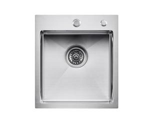 VEVOR 40cm Kitchen Sink Workstation, 304 Stainless Steel Top Mount Sinks, Drop-in Single Bowl Farmhouse Basin with Accessories, Household Dishwasher Sinks for RV, Prep Kitchen, Laundry Room, Bar