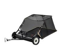 VEVOR 42-inch Lawn Sweeper Tow Behind, 12 cu.ft. Large Pull Behind Grass Sweeper, Heavy Duty Leaf & Grass Collector with Dumping Rope Design, Adjustable Sweeping Height for Picking Up Debris & Grass