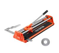 VEVOR Manual Tile Cutter, 17 inch, Porcelain Ceramic Tile Cutter with Tungsten Carbide Cutting Wheel, Infrared Positioning, Anti-Skid Feet, Double Rai
